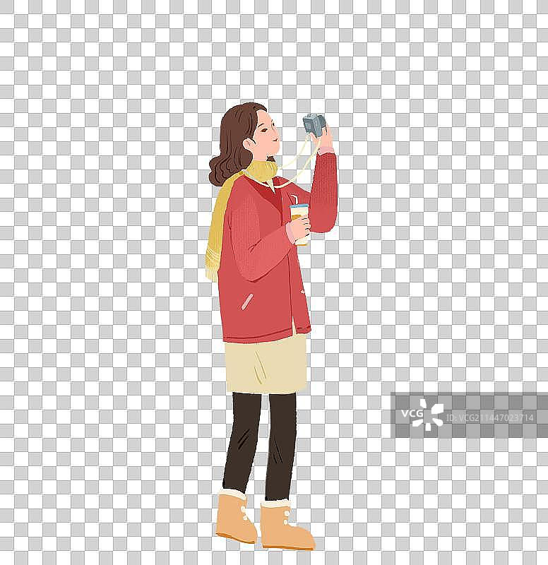 拍照的女性图片素材