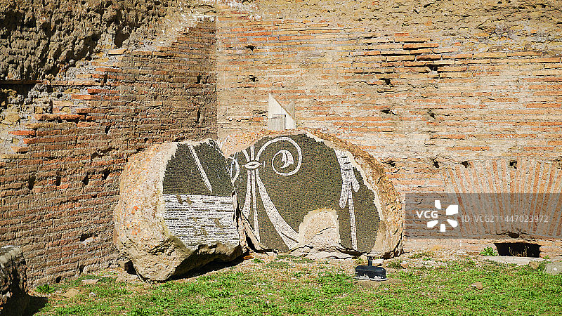 意大利罗马卡拉卡拉浴场遗址图片素材
