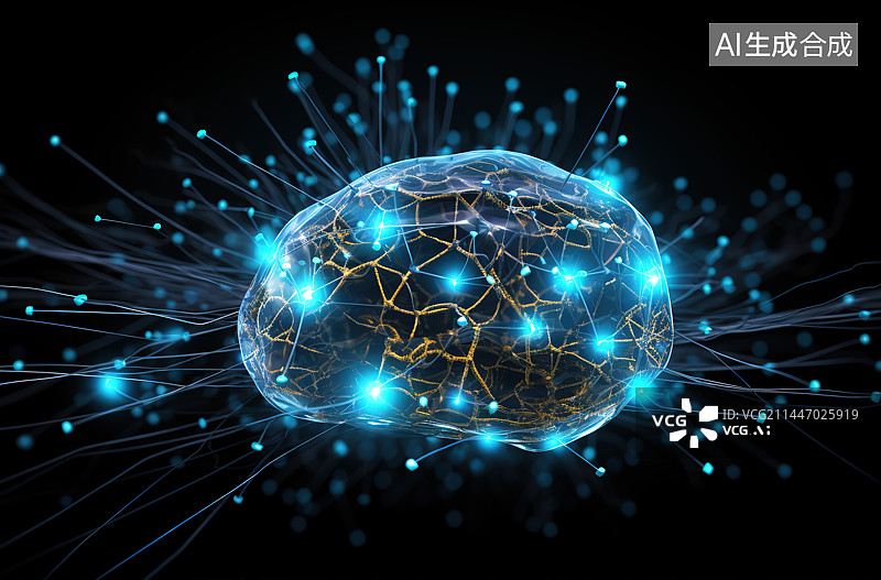 【AI数字艺术】科技概念背景图片素材