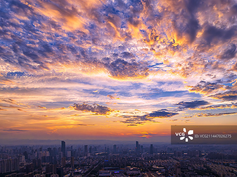 宁波晚霞图片素材