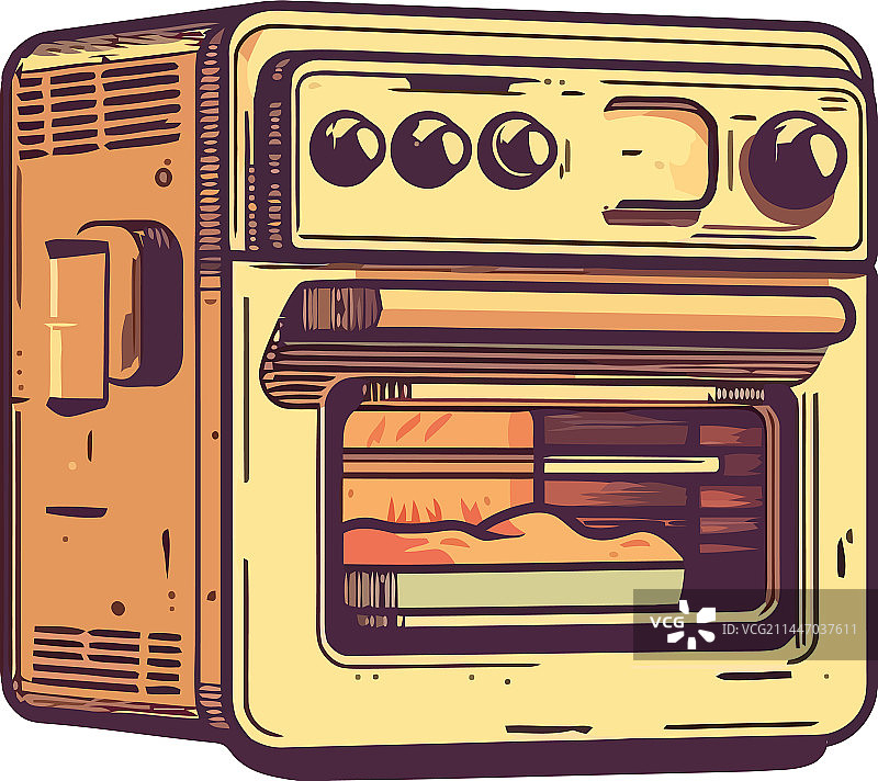 黄色烤箱设计图片素材