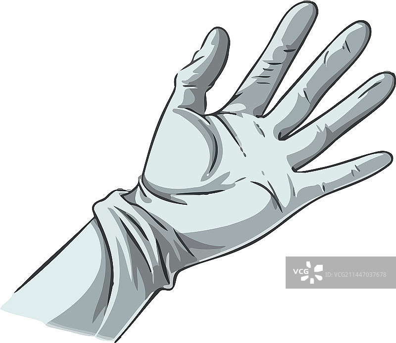 戴手套的手图片素材