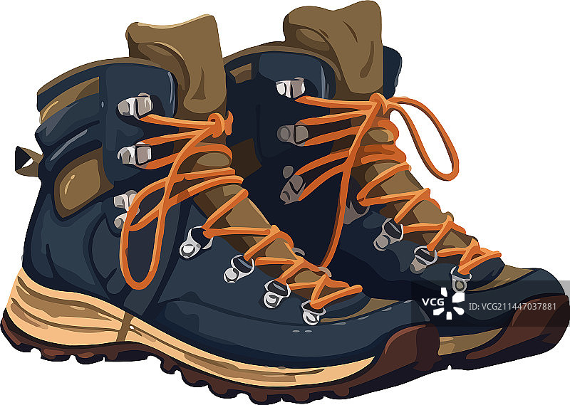 一双鞋带松开的运动鞋图片素材