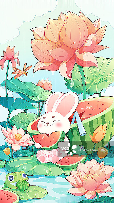 二十四节气插画-立夏图片素材