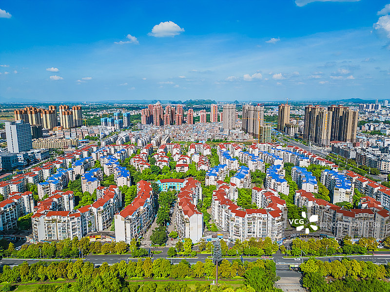 广西贵港的港北区交通房地产图片素材