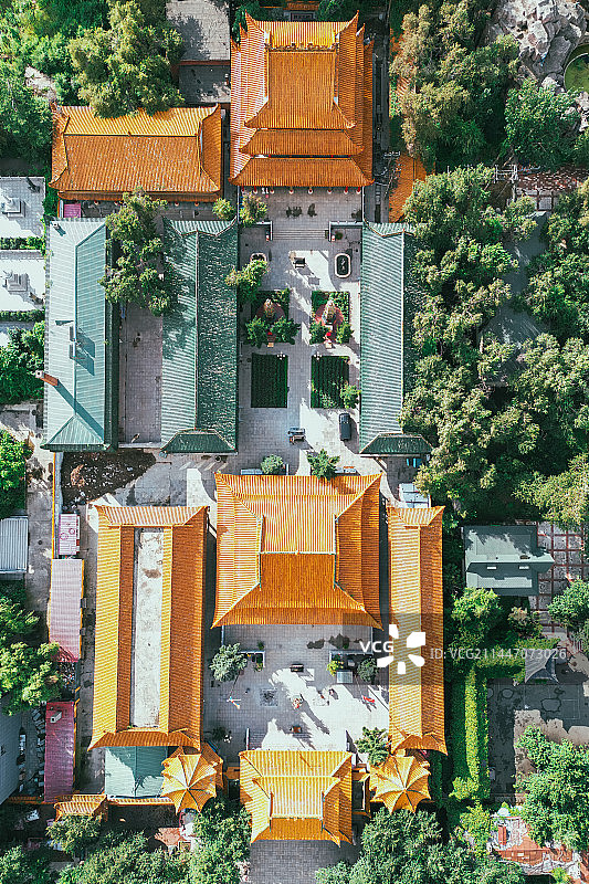 航拍哈尔滨普照寺图片素材