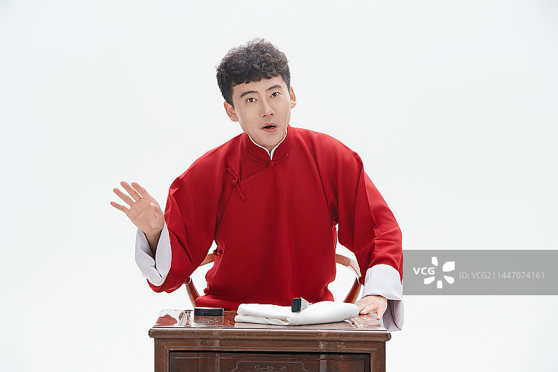 中国传统曲艺相说书人演艺术形象图片素材