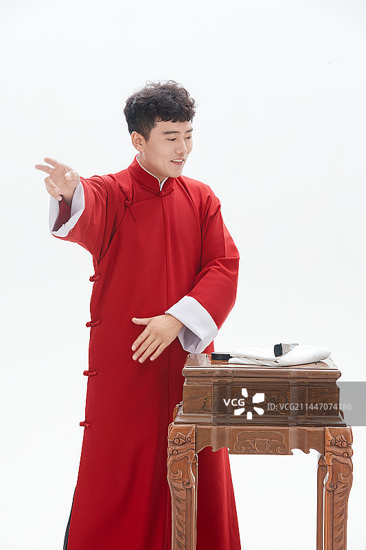 中国传统曲艺相说书人演艺术形象图片素材