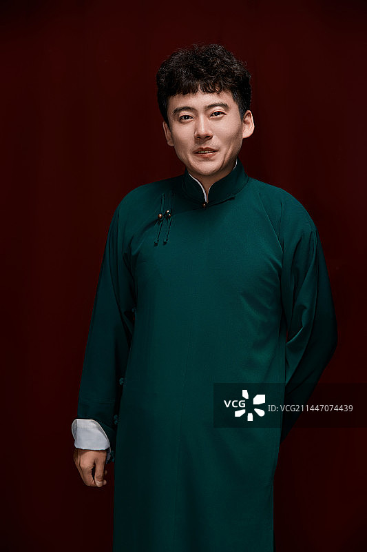 中国传统曲艺相声表演艺人形象图片素材