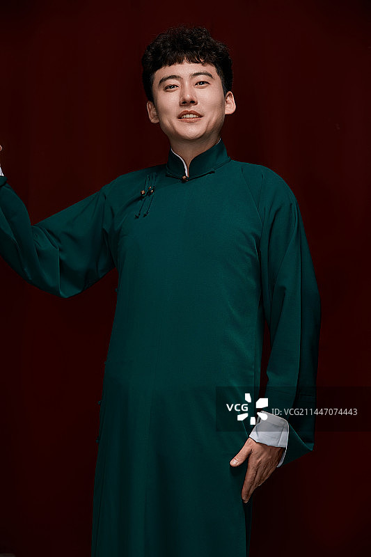 中国传统曲艺相声表演艺人形象图片素材