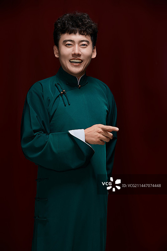 中国传统曲艺相声表演艺人形象图片素材