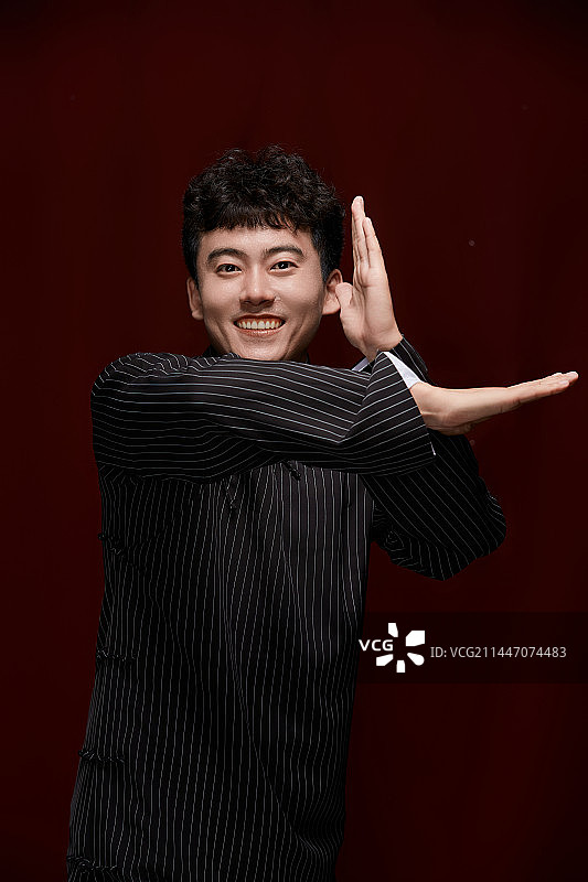 中国传统曲艺相声表演艺人形象图片素材