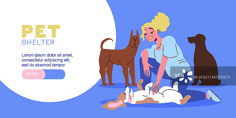 宠物收容所banner图片素材