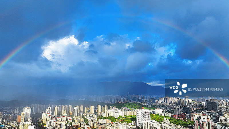 福州市区彩虹图片素材