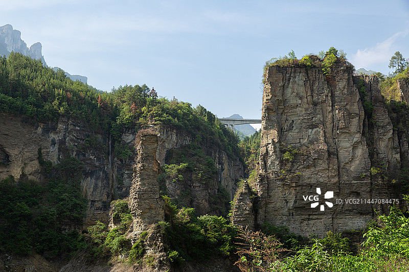 重庆南川金佛山178环线头渡镇烛台峰图片素材