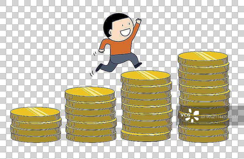 元素：收入工资上涨图片素材