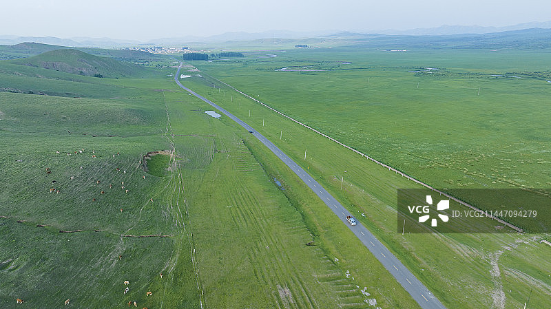 扎鲁特山地草原  日落图片素材