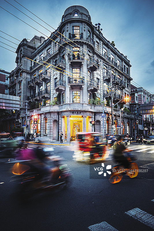 上海市黄浦区北京东路四川中路十字路口沙美大楼图片素材