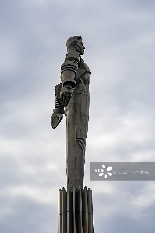 苏联美学-尤里加加林雕像图片素材