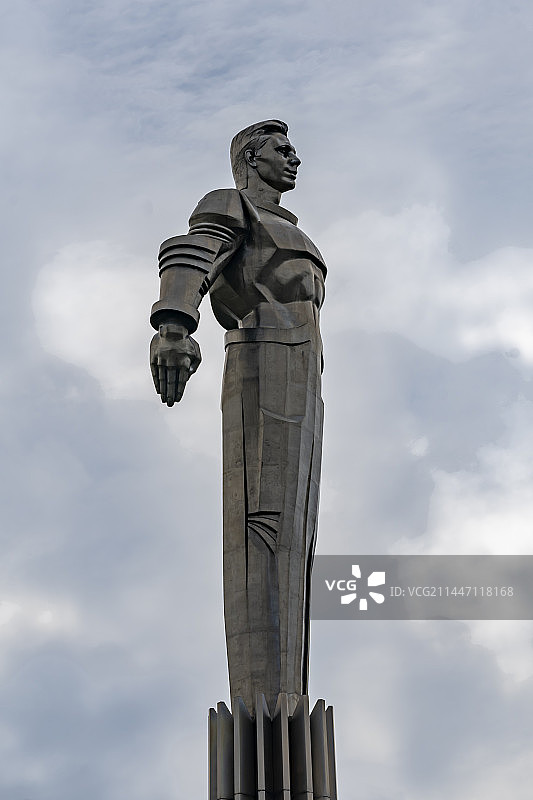 苏联美学-尤里加加林雕像图片素材