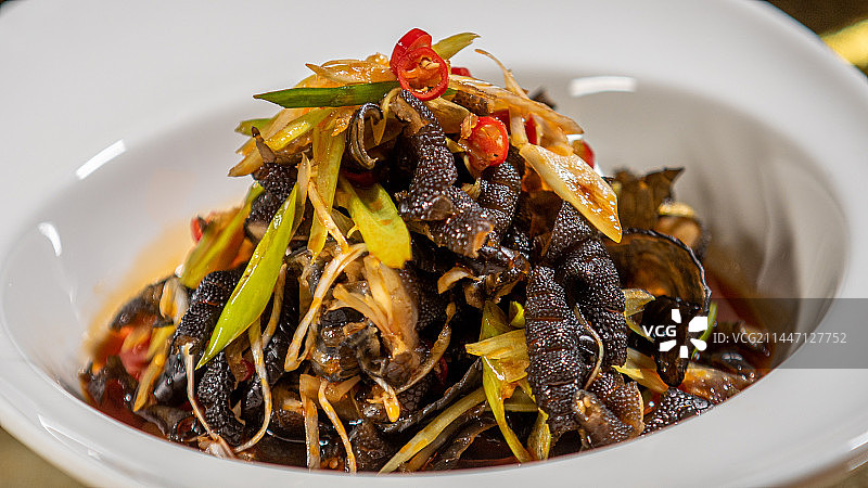 盘子里食物的特写镜头乌鸡风抓图片素材