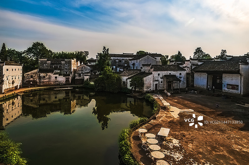 浙江兰溪诸葛八卦村图片素材