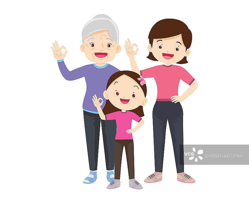 幸福家庭的户外运动图片素材