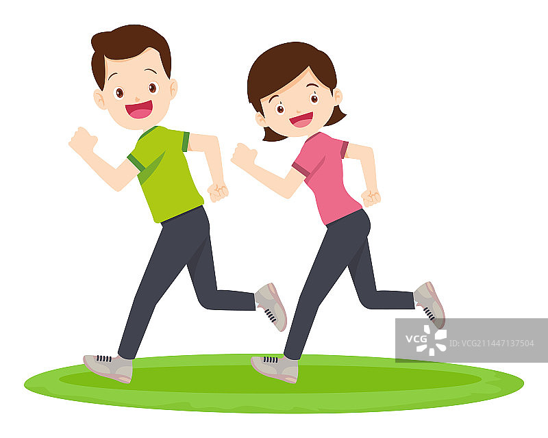 幸福家庭的户外运动图片素材