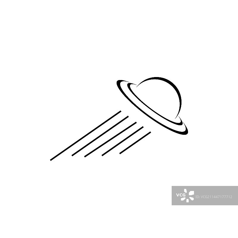 不明飞行物Logo模板设计图片素材