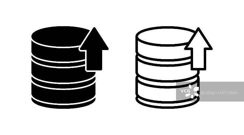 数据库图标，服务器存储图片素材