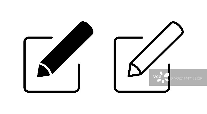 编辑文档符号铅笔图标图片素材