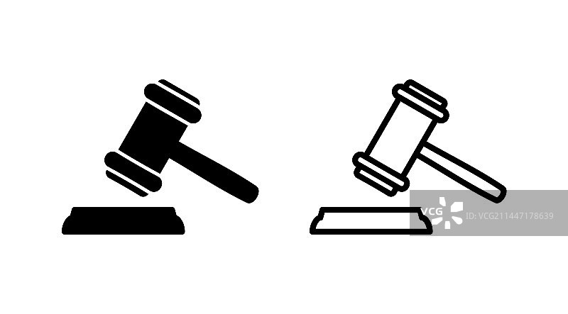 法槌图标，法官拍卖锤图片素材