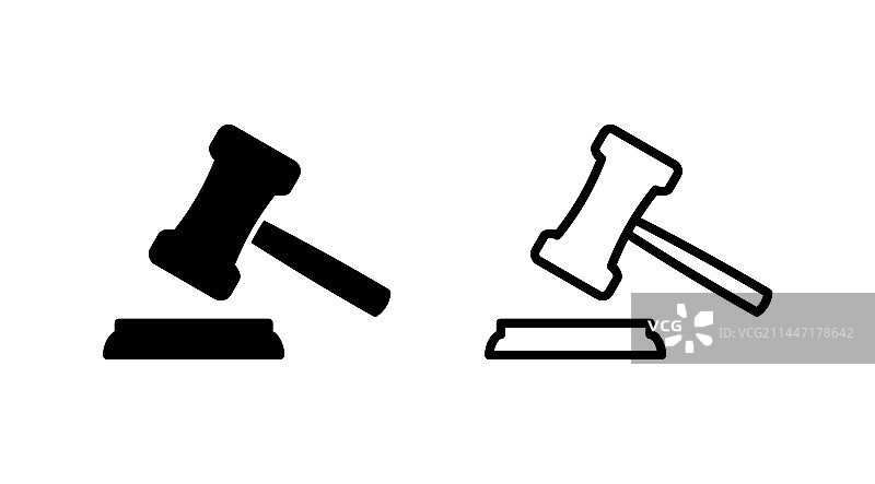 法槌图标，法官拍卖锤图片素材
