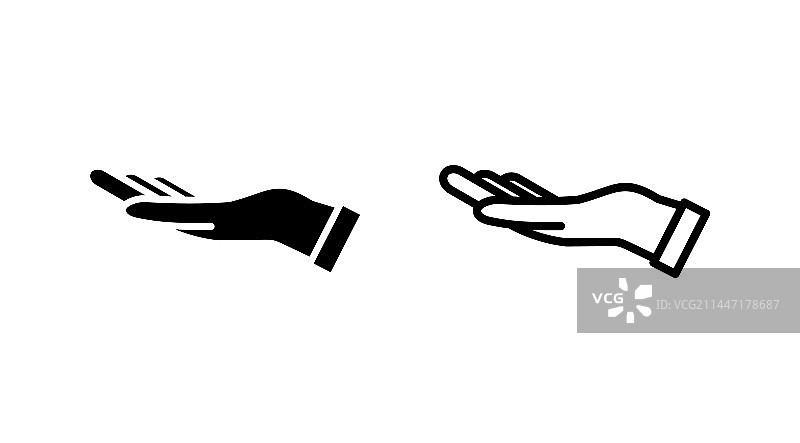 手部图标手势符号手掌图片素材
