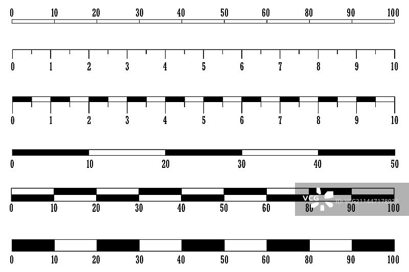 测量距离的比例图形地图集合图片素材