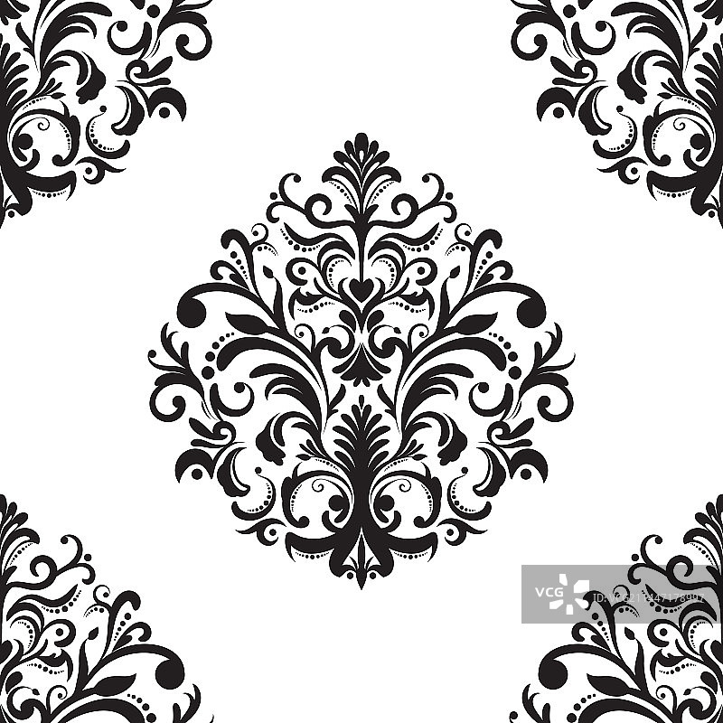 大马士革图案01图片素材