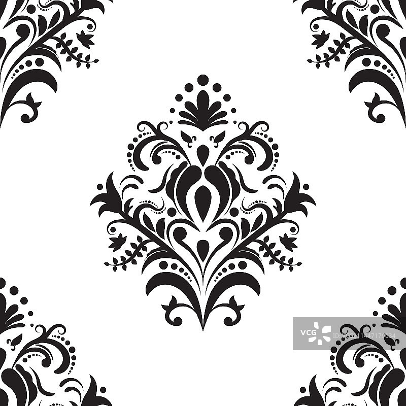 大马士革图案01图片素材