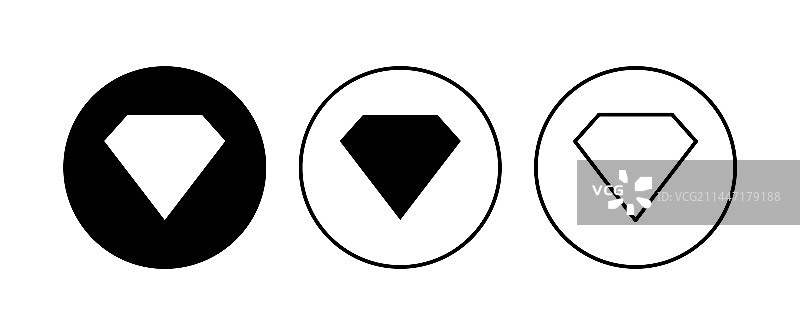 钻石图标集图片素材