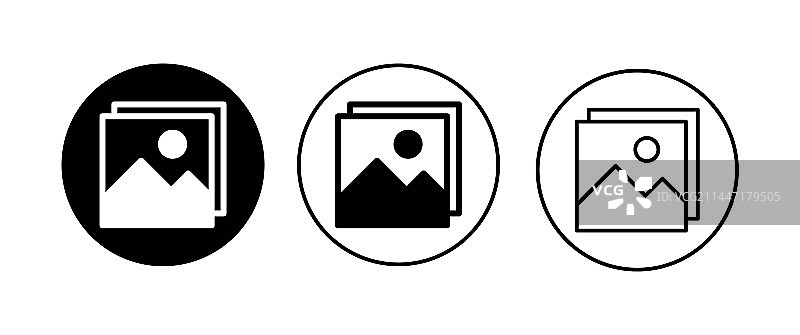 图片图标集照片库图标符号图片素材