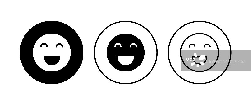 微笑表情图标反馈图片素材