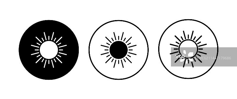 太阳图标亮度图标合集图片素材