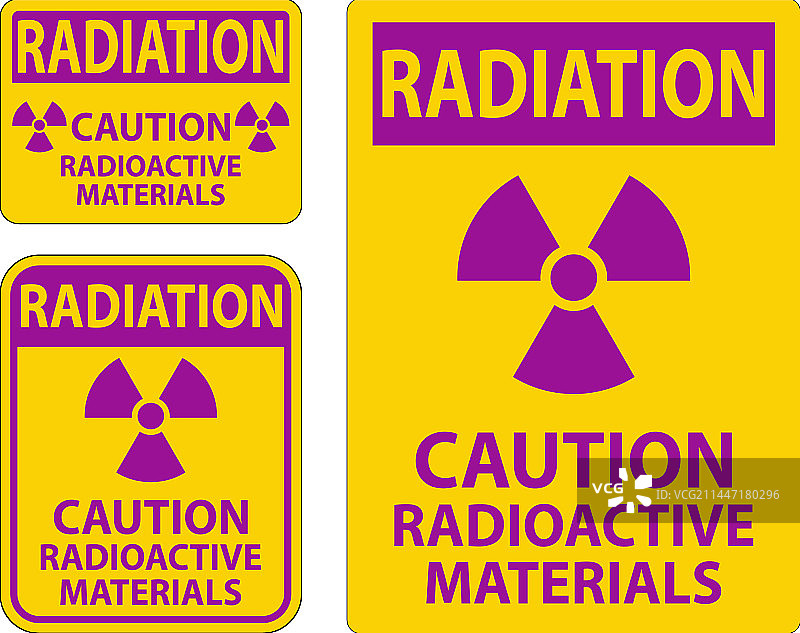 放射性警告标志图片素材
