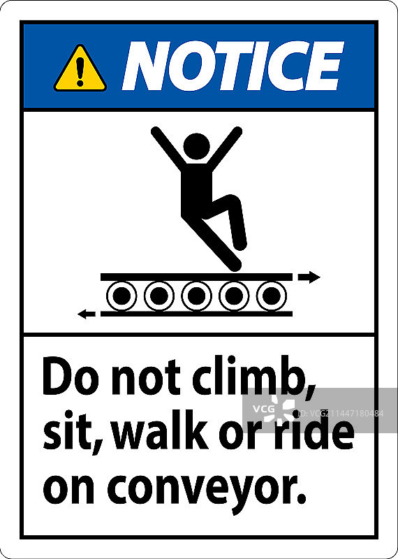 禁止攀爬、坐卧、行走或骑行提示牌图片素材