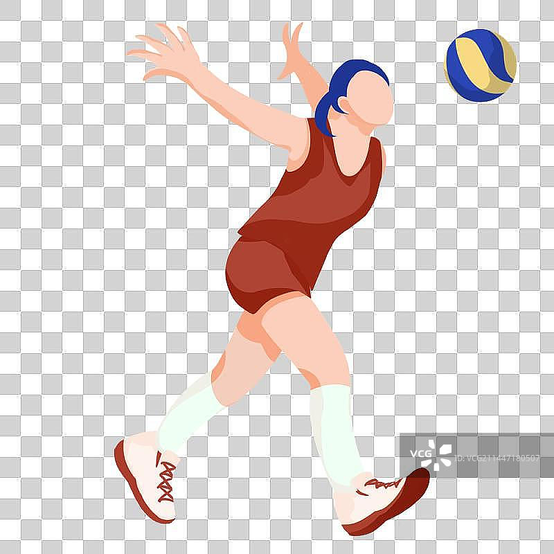 排球人物图片素材