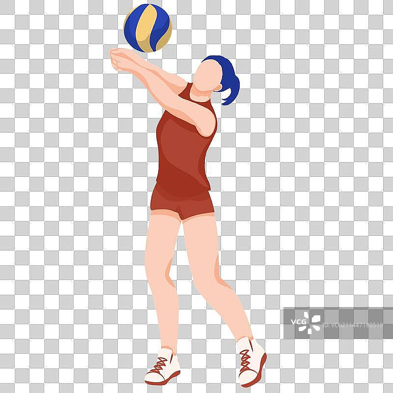 排球人物图片素材