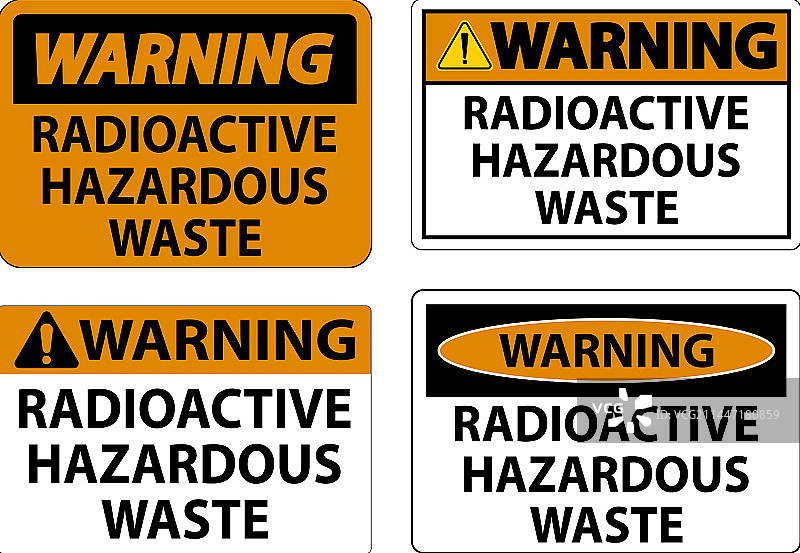放射性危险废料警示牌图片素材