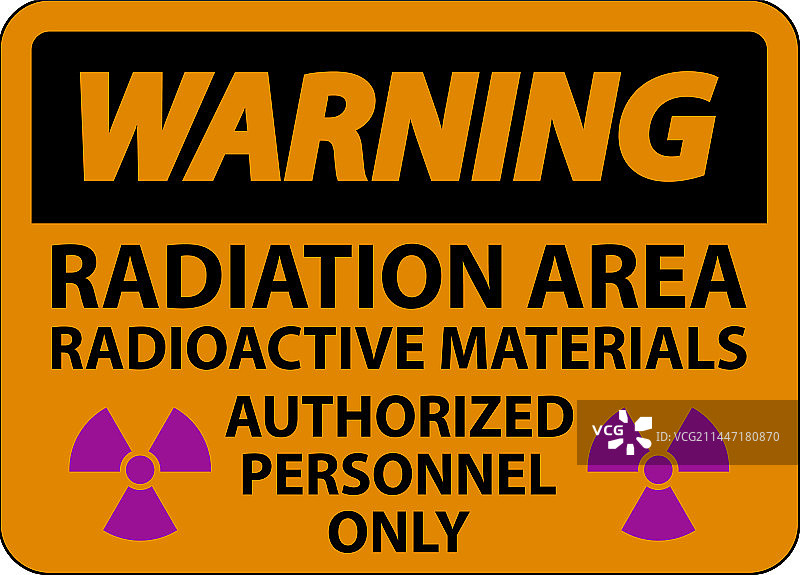 辐射警告标志，注意辐射区域图片素材