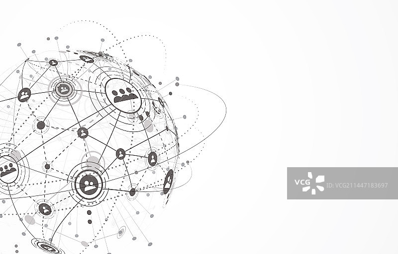 全球网络连接世界地图点图片素材