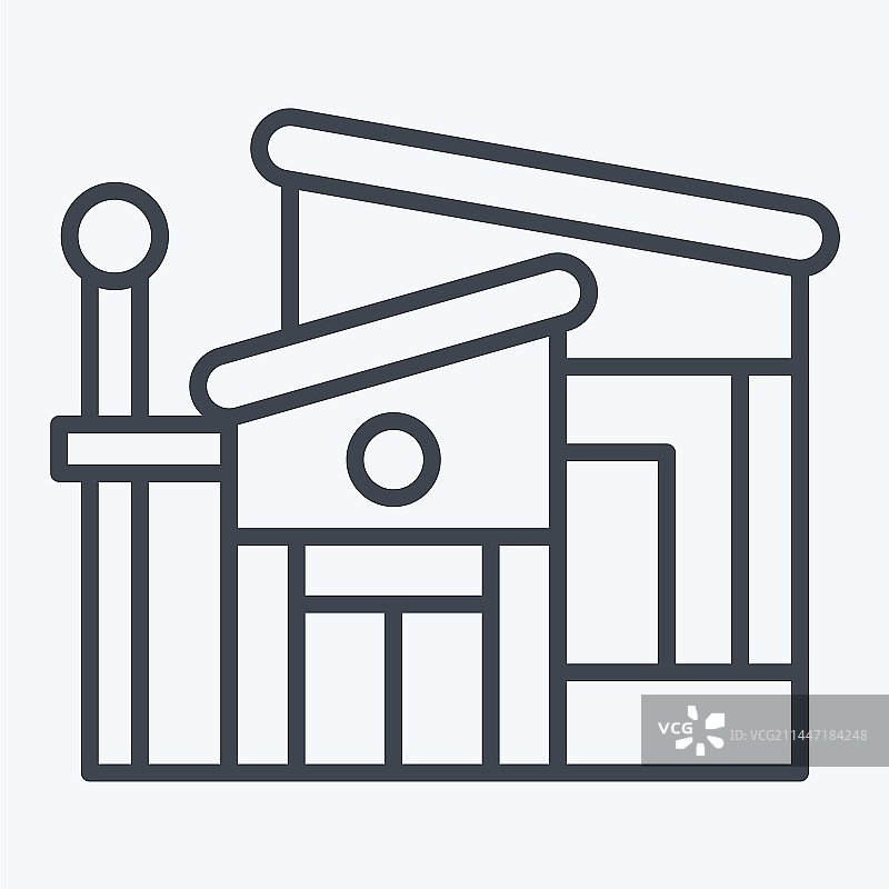 住宿标志相关的简易别墅图标图片素材