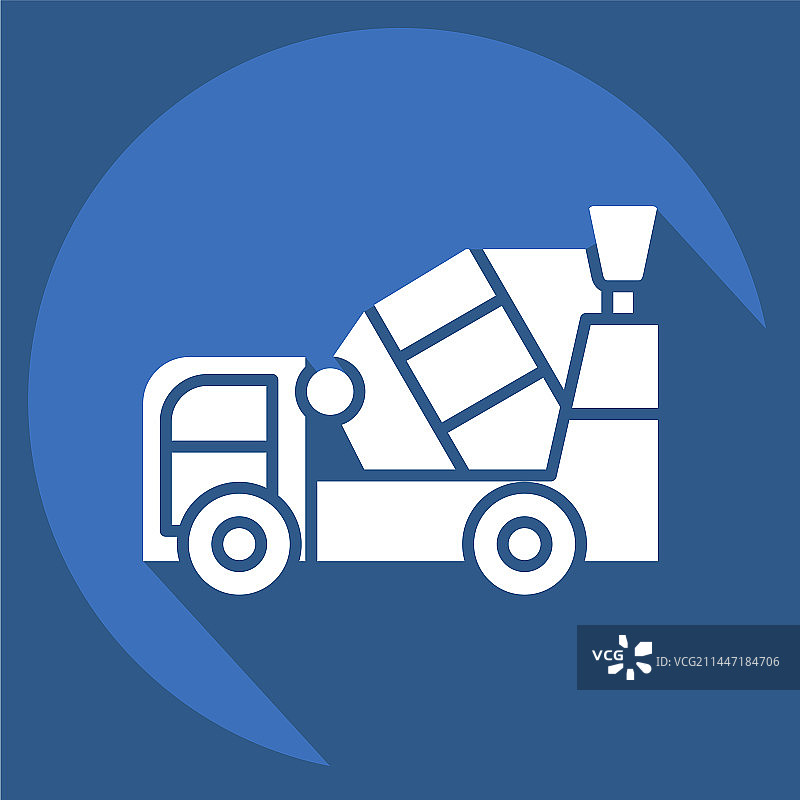 与建筑相关的混凝土搅拌机图标图片素材